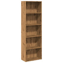 bogreol 60x30x189 cm konstrueret træ gammelt eg