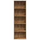bogreol 60x30x189 cm konstrueret træ gammelt eg