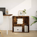 bogreol 80x30x77 cm konstrueret træ røget egetræsfarve