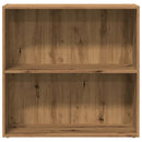 bogreol 80x30x77 cm konstrueret træ egetræsfarve