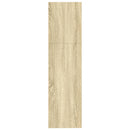 bogreol 80x30x114 cm konstrueret træ sonoma-eg