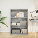 bogreol 80x30x114 cm konstrueret træ betongrå