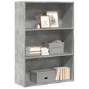 bogreol 80x30x114 cm konstrueret træ betongrå