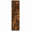 bogreol 80x30x114 cm konstrueret træ røget egetræsfarve