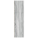 bogreol 80x30x114 cm konstrueret træ grå sonoma-eg