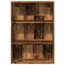 bogreol 80x30x114 cm konstrueret træ gammelt trælook