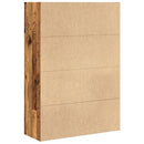 bogreol 80x30x114 cm konstrueret træ gammelt trælook