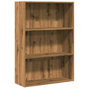 bogreol 80x30x114 cm konstrueret træ gammelt eg