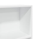 bogreol 80x30x152 cm konstrueret træ hvid
