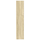 bogreol 80x30x152 cm konstrueret træ sonoma-eg