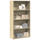 bogreol 80x30x152 cm konstrueret træ sonoma-eg