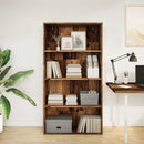 bogreol 80x30x152 cm konstrueret træ gammelt trælook