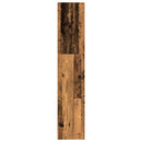 bogreol 80x30x152 cm konstrueret træ gammelt trælook