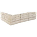Modulssofa Enhed 4 pcs Cremefarvet Stof