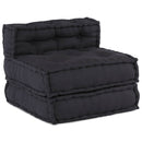 Modulssofa Enhed 3 pcs Antracit Stof