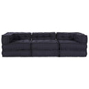 Modulssofa Enhed 3 pcs Antracit Stof