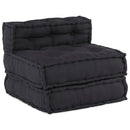 Modulssofa Enhed 4 pcs Antracit Stof