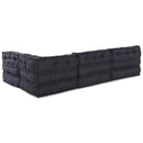Modulssofa Enhed 4 pcs Antracit Stof