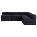 Modulssofa Enhed 4 pcs Antracit Stof