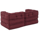 Modulssofa Enhed 2 pcs Bordeaux 140 x 70 x 56 cm Stof
