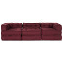 Modulssofa Enhed 3 pcs Bordeaux Stof