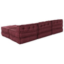 Modulssofa Enhed 4 pcs Bordeaux Stof