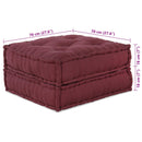 Modulssofa Enhed 4 pcs Bordeaux Stof