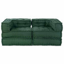 Modulssofa Enhed 2 pcs Grøn 140 x 70 x 56 cm Stof