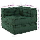 Modulssofa Enhed 2 pcs Grøn 140 x 70 x 56 cm Stof