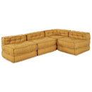 Modulssofa Enhed 4 pcs Gul Stof