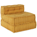 Modulssofa Enhed 4 pcs Gul Stof