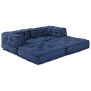 Modulssofa Enhed 2 pcs Indigo 140 x 70 x 56 cm Stof