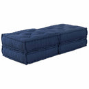 Modulssofa Enhed 2 pcs Indigo 140 x 70 x 36 cm Stof