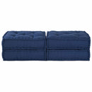 Modulssofa Enhed 2 pcs Indigo 140 x 70 x 36 cm Stof