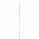 hængende juletræ med topstjerne 100x210 cm naturlig gren
