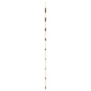 vægdekoration stigeformet 50x150 cm naturlig gren