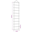 vægdekorationer stigeformet 2 stk. 50x200 cm naturlig gren