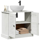 Vaskeskab med hylde VIGO Hvid og antik hvid 68 x 34 x 59 cm