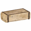 Bakke 4 stk. Brun 30 x 15 x 9 cm Solid genbrugs træ