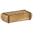 Bakke 4 stk. Brun 30 x 15 x 9 cm Solid genbrugs træ
