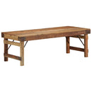 Sofabord Brun 110 x 55 x 40 cm Solid genbrugs træ