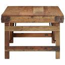 Sofabord Brun 110 x 55 x 40 cm Solid genbrugs træ
