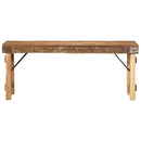 bænk Naturfarvet 110 x 35 x 46 cm Genbrugt Gammelt Træ