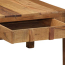 Sofabord med skuffe Brun 110 x 54 x 35 cm Solid genbrugs træ
