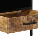 Sofabord Brun 90 x 50 x 40 cm Massiv mango træ og metal