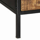 Sofabord Brun 90 x 50 x 40 cm Massiv mango træ og metal