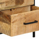 Natskab 2 pcs Brun og sort 40 x 35 x 50 cm Massivt mangotræ