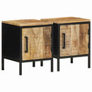Natskab 2 pcs Brun og sort 30 x 30 x 40 cm