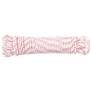 startsnor Ø3 mm 10 m nylon hvid og rød