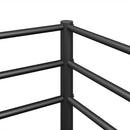 køjeseng uden madras 75x190 cm stål sort